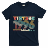 30th Birthday Retro Style Vintage 1996 Original Parts T-Shirt - Navy