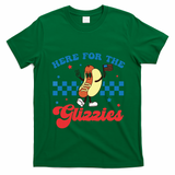 4th Of July Here For The Glizzies Funny Hot Dog Humor T-Shirt - Irish Green