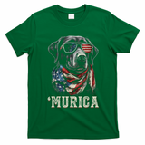 4th Of July Bald Eagle Mullet Murica Usa Dog Usa Merica T-Shirt - Irish Green