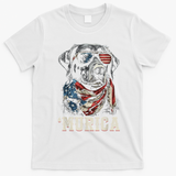 4th Of July Bald Eagle Mullet Murica Usa Dog Usa Merica T-Shirt - White