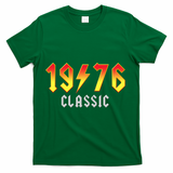 50th Birthday Classic 1976 Retro Rock Band T-Shirt - Green