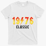 50th Birthday Classic 1976 Retro Rock Band T-Shirt - White