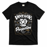 50th Birthday Est 1976 All Bark No Bite Vintage Birthday  T-Shirt - Black