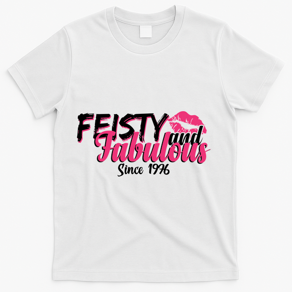 50th Birthday Feisty And Fabulous Since 1976  T-Shirt - White