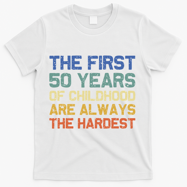 50th Birthday Gift Vintage 1972 T-Shirt - White