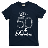 50th Birthday Gift Diamond 1968 For Women T-Shirt - Navy