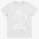 50th Birthday Gift Diamond 1968 For Women T-Shirt - White