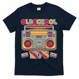 50th Birthday Oldschool Boombox 1976 T-Shirt - Navy