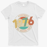 50th Birthday Vintage 1976 All Original Parts Emblem T-Shirt - White