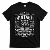 50th Birthday Vintage Made In 1976 Premium Quality Authentic Classic Birthday T-Shirt - Black