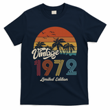 51st Birthday Vintage Limited Edition 1972 T-Shirt - Navy