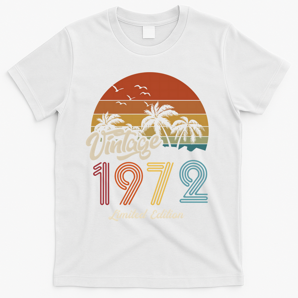 51st Birthday Vintage Limited Edition 1972 T-Shirt - White