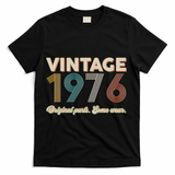 50th Birthday Vintage 1976 Original Parts Some Wear  T-Shirt - Black
