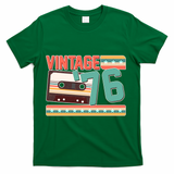 50th Birthday Vintage 1976 Cassette Tape  T-Shirt - Green