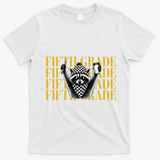 5th Fifth Grade Funny Raccoon Back To School T-Shirt - White