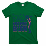 50th Home Run Baseball Birthday Gift T-Shirt - Green