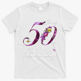 50 Year Old Shirt Floral 1973 It's My 50th Birthday Gift T-Shirt - White
