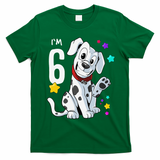 6th Birthday 6 Year Old Dalmatian T-Shirt - Irish Green