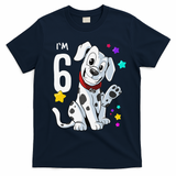 6th Birthday 6 Year Old Dalmatian T-Shirt - Navy Blue