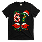 67 Christmas 6-7 Meme Festive Gen Alpha Slang T-Shirt - Black