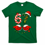 67 Christmas 6-7 Meme Festive Gen Alpha Slang T-Shirt - Green