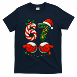 67 Christmas 6-7 Meme Festive Gen Alpha Slang T-Shirt - Navy