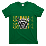 6th Six Grade Funny Raccoon Back To School T-Shirt - Irish Green