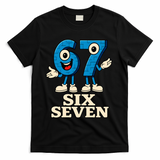 67 Six Seven 6-7 Meme Italian Brainrot Gaming T-Shirt - Black