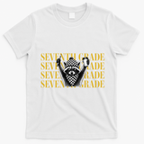 7th Seventh Grade Funny Raccoon Back To School T-Shirt - White