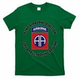82nd Airborne Division Fort Bragg Military T-Shirt - Irish Green