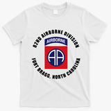 82nd Airborne Division Fort Bragg Military T-Shirt - White