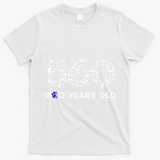 80th Birthday  Funny 560 Dog Years Old Gift Tees T-Shirt - White