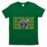 8th Eighth Grade Funny Raccoon Back To School T-Shirt - Irish Green