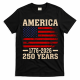 America 1776-2026 250 Years T-Shirt - Black