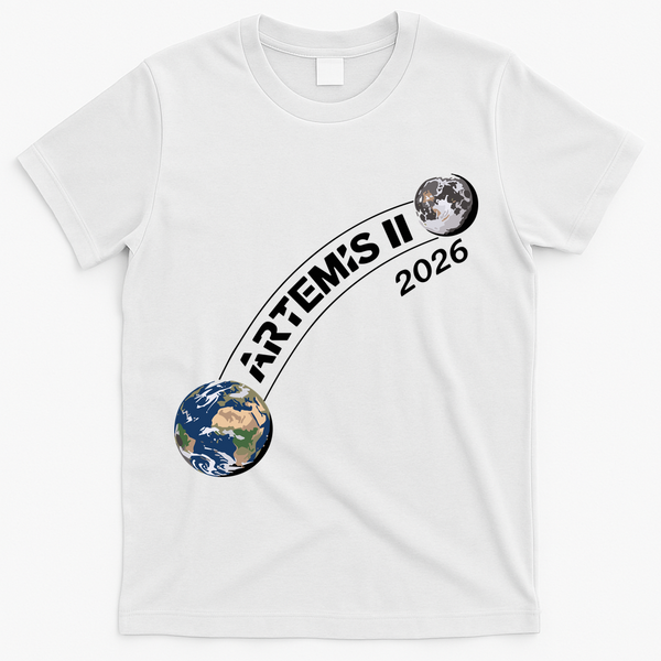 Artemis 11 2026 Back To The Moon Logo T-Shirt - White