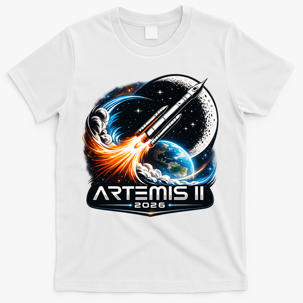 Artemis 2 Back To The Moon 2026 T-Shirt - White