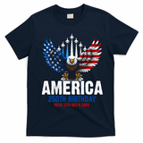 America's 250th Birthday Eagle Patriot Anniversary T-Shirt - Navy Blue