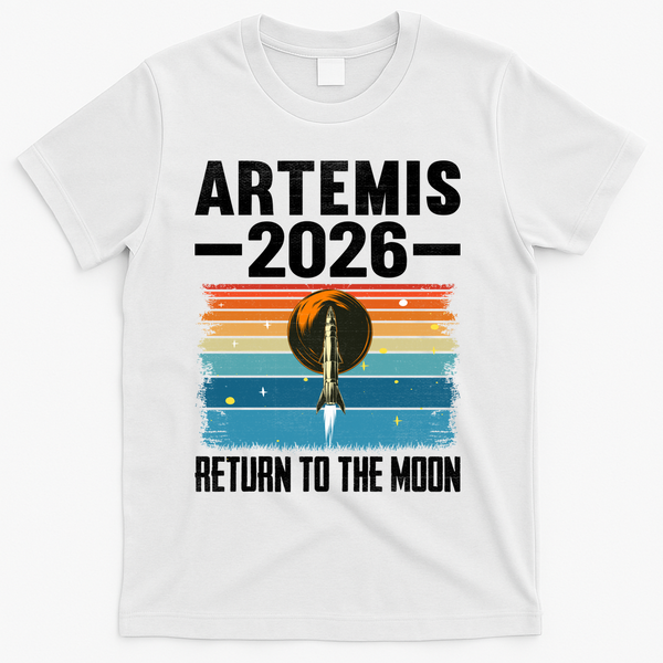 Artemis 2026 Return To The Moon T-Shirt - White