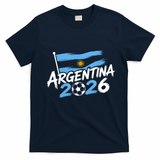 Argentina 2026 World Soccer Fan Apparel T-Shirt - Navy Blue