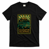 Alligator Alcatraz Art Deco T-Shirt - Black