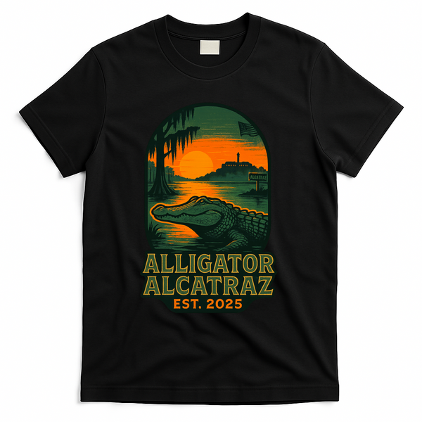 Alligator Alcatraz Est 2025 T-Shirt - Black