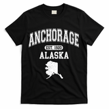 Anchorage Alaska Est. 1920 Varsity T-Shirt - Black