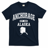 Anchorage Alaska Est. 1920 Varsity T-Shirt - Navy