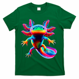 Axolotl Beautiful Colorful Axolotl T-Shirt - Green