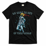 Astronaut Basketball Dunk Outer Space Game Out Of This World T-Shirt - Black