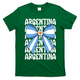 Argentina Bow Graphic Flag Colors T-Shirt - Irish Green