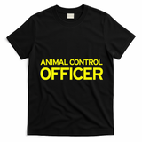 Animal Control Officer Halloween Costume T-Shirt - Black