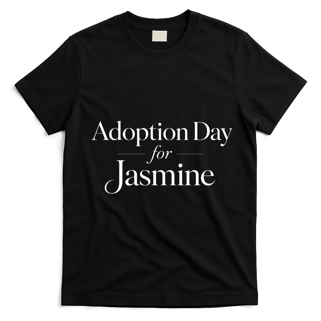 Adoption Day For Jasmine T-Shirt - Black
