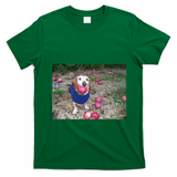 Apple Dog Meme Funny Dog With Apple In Mouth Funny Brainrot T-Shirt - Irish Green