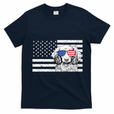 American Flag Dachshund Weiner Dog Us Patriotic Gift T-Shirt - Navy Blue